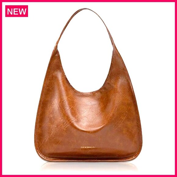 Handbags - Large Hobo Tote Bag Faux Leather Work Commute Spacious Shoulder Purse